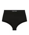 Tom Ford Logo-waistband Stretched Briefs In Black