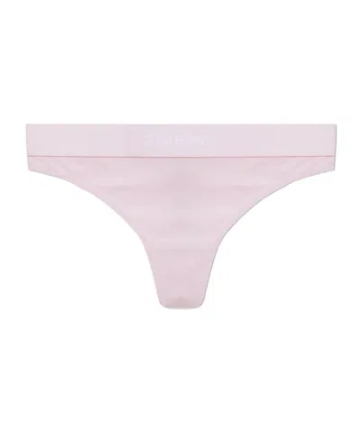 Tom Ford Logo Waistband Thong Briefs In Pink