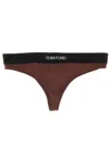 TOM FORD TOM FORD LOGO WAISTBAND THONGS