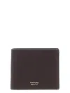 Tom Ford Soft Grain Leather T Line Classic Bifold Wallet In Brown