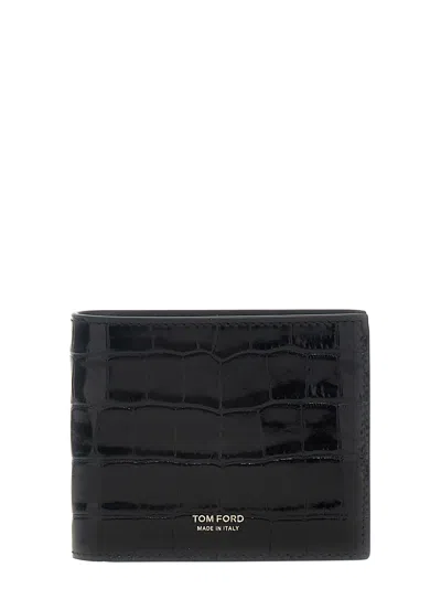 Tom Ford Logo Wallet In Black