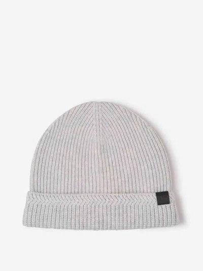 Tom Ford Logo Wool Hat In Gray