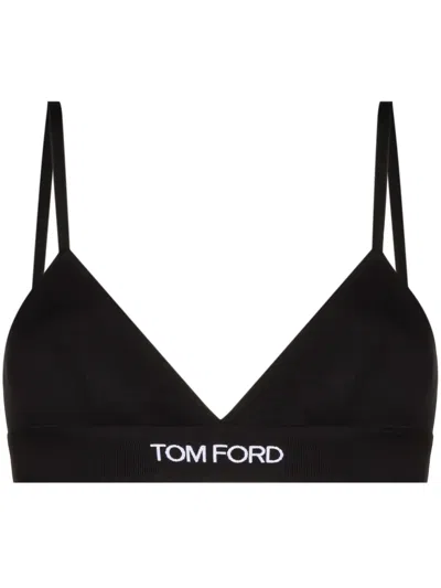 TOM FORD LOGO-BAND BRA