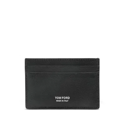 Tom Ford Logo-detail Card Holder In Black