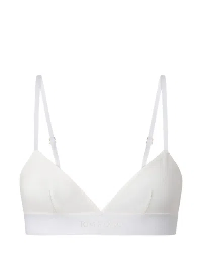 TOM FORD LOGO-EMBROIDERED BRA