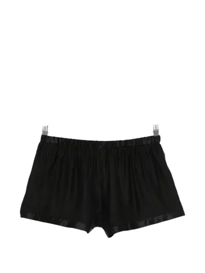 Tom Ford Logo-embroidery Pajama Shorts In Black