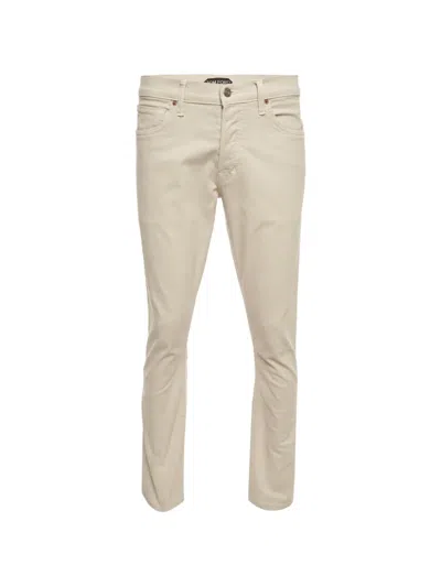 Pre-owned Tom Ford Logo-patch Slim-fit Jeans In Neutrals