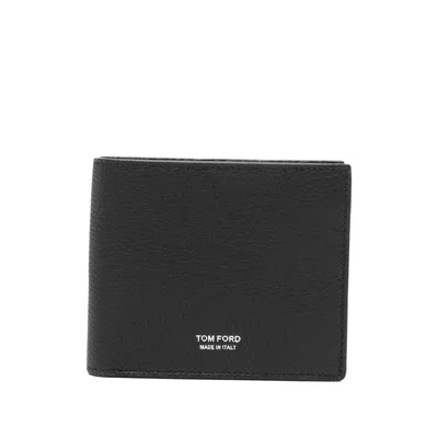 Tom Ford Logo-print Wallet In Black