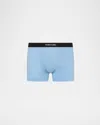 Tom Ford Logo-trim Boxer Briefs In Blue