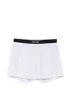Tom Ford Logo-waistband Boxer In White
