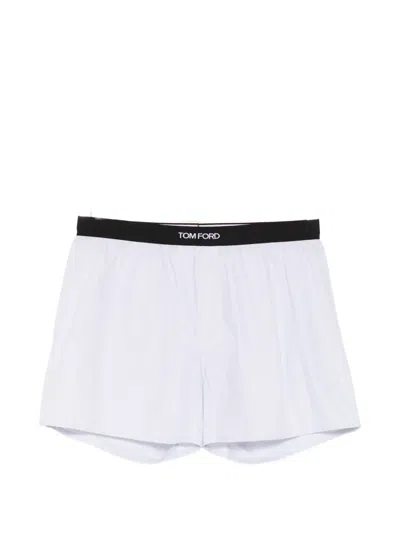 Tom Ford Logo-waistband Boxer In White