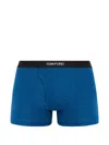 Tom Ford Logo-waistband Boxers In Blue