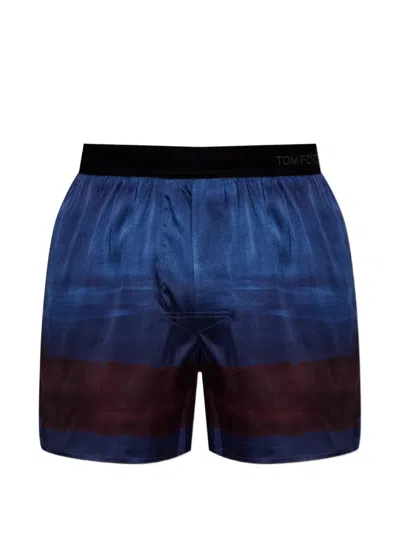 Tom Ford Logo-waistband Boxers In Multi
