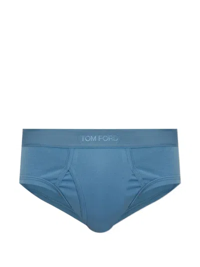 Tom Ford Logo-waistband Briefs In Multi