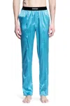 Tom Ford Logo-waistband Pyjamas In Blue