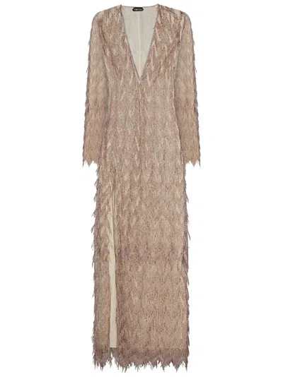 Tom Ford Long Dress In Nude & Neutrals