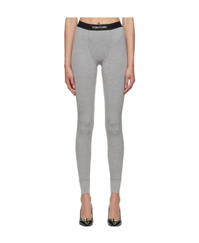 Tom Ford Long Johns Skinny Leggings In Gray