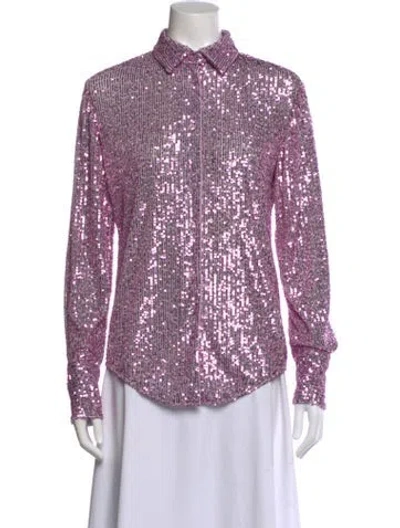 Pre-owned Tom Ford Long Sleeve Blouse In Pink