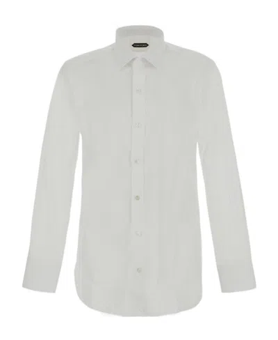 Tom Ford Long-sleeve Button-fastening Shirt In White