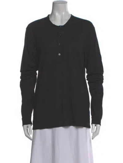 Pre-owned Tom Ford Long Sleeve Button-up Top In Gray