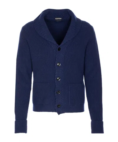 TOM FORD TOM FORD V-NECK BUTTONED CARDIGAN