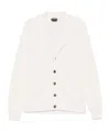 Tom Ford Silk Merino Shawl Collar Cardigan Knitwear White In White