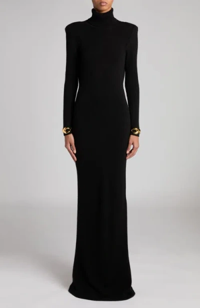 Tom Ford Long Sleeve Cashmere Turtleneck Sweater Dress In