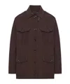Tom Ford Button-fastening Flap-pocket Jacket In Brown