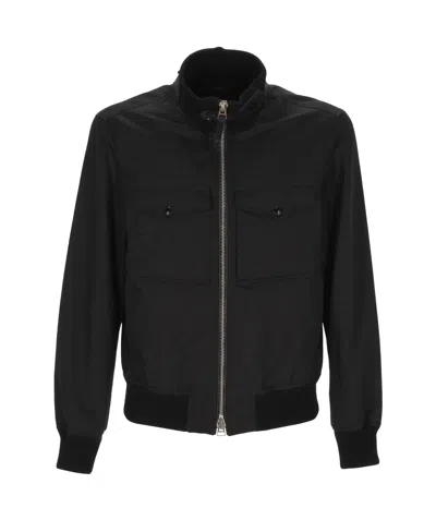 Tom Ford Long Sleeve Casual Jacket In Black