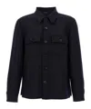 Tom Ford Button-up Cashmere Overshirt In Black