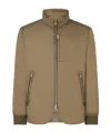 Tom Ford Zip-up Jacket In Tech Fabric In Brown