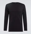 Tom Ford Fine-ribbed Logo Embroidered T-shirt In Black