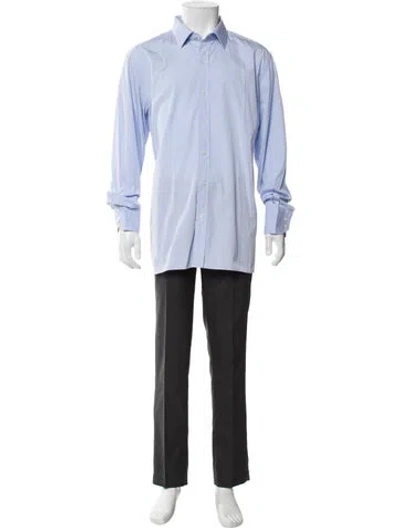 Pre-owned Tom Ford Long Sleeve Dress Shirt In Blue