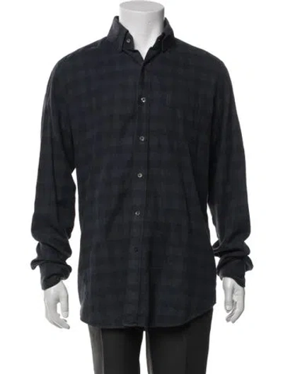 Pre-owned Tom Ford Long Sleeve Dress Shirt In Blue