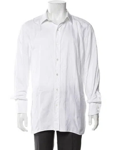 Pre-owned Tom Ford Long Sleeve Dress Shirt In White