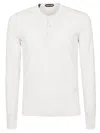 Tom Ford Ribbed Texture Short Sleeves In White