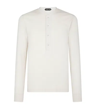 TOM FORD LONG-SLEEVE HENLEY TOP