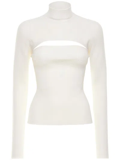 Tom Ford Long Sleeve High Neck Sweater In Multi