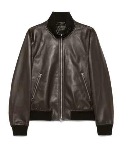 Tom Ford Long Sleeve Leather Jacket
