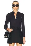Shop Tom Ford Long Sleeve Military Polo Top In Navy