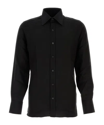 Tom Ford Long Sleeve Shirt In Black