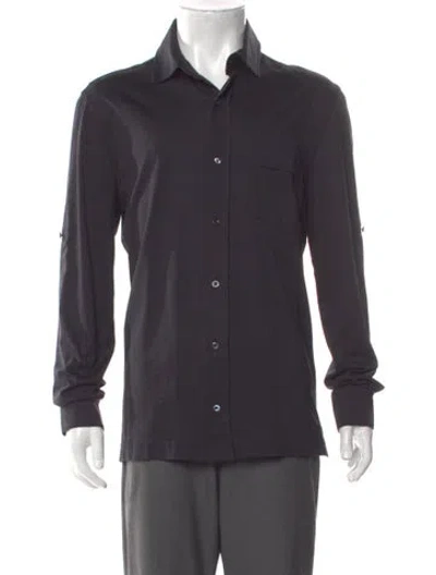 Pre-owned Tom Ford Long Sleeve Shirt In Black
