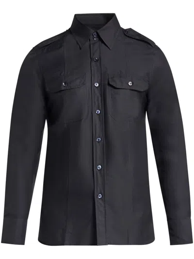 Tom Ford Long Sleeve Shirt In Black