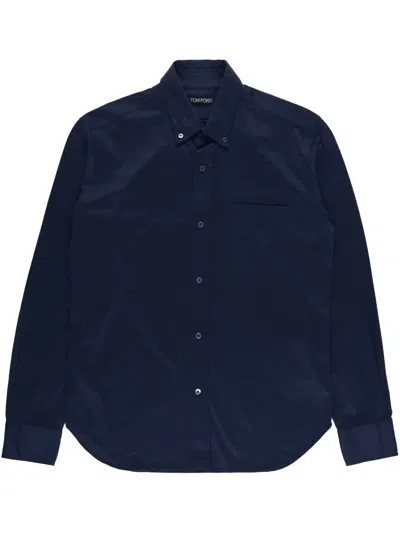Tom Ford Long-sleeve Shirt In Blue