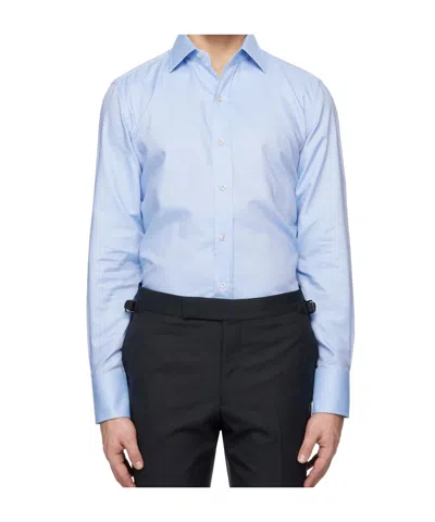 Tom Ford Long Sleeve Shirt In Blue