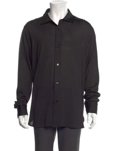 Pre-owned Tom Ford Long Sleeve Shirt In Blue