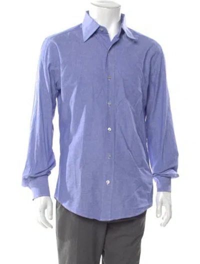 Pre-owned Tom Ford Long Sleeve Shirt In Blue