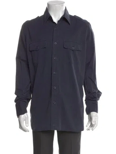 Pre-owned Tom Ford Long Sleeve Shirt In Blue