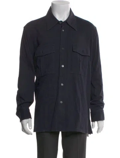 Pre-owned Tom Ford Long Sleeve Shirt In Blue