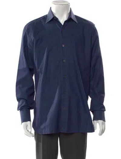 Pre-owned Tom Ford Long Sleeve Shirt In Blue